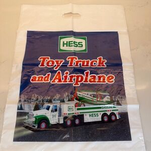 2002 Hess Toy Truck and Airplane Plastic Shopping Bag